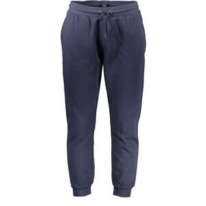 Cavalli Class Sweatpants Drawstring Elastic Waist Men Blue Bottoms